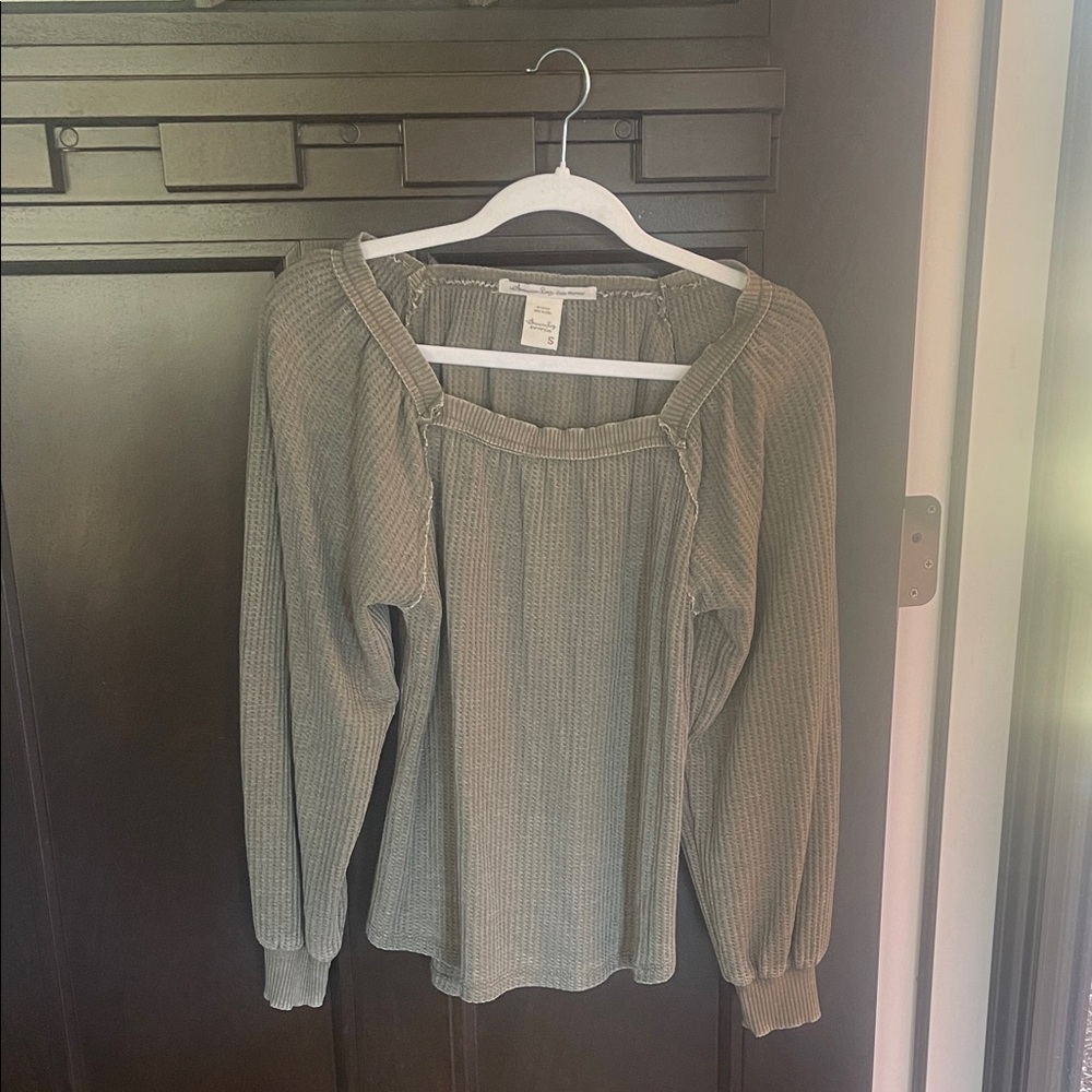 Elegant Ribbed Long Sleeve Blouse